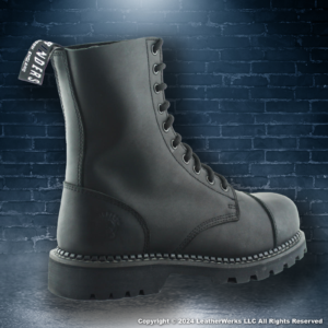 Grinders Hunter Steel Toe Black Lateral